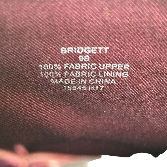 Lauren Ralph Lauren Bridgett Velvet Booties‎ Burgundy Block Heel Women's Size 9B - Picture 7 of 7